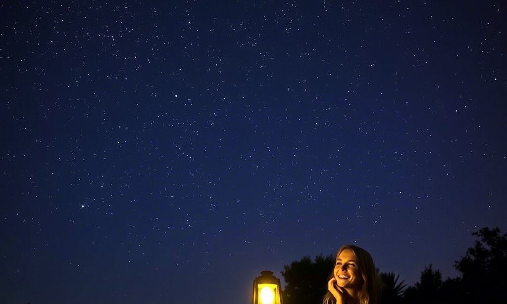 Lamps of laughter in the silence of the night